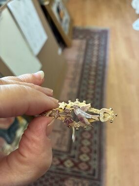 Edwardian Sterling silver sweater clasp